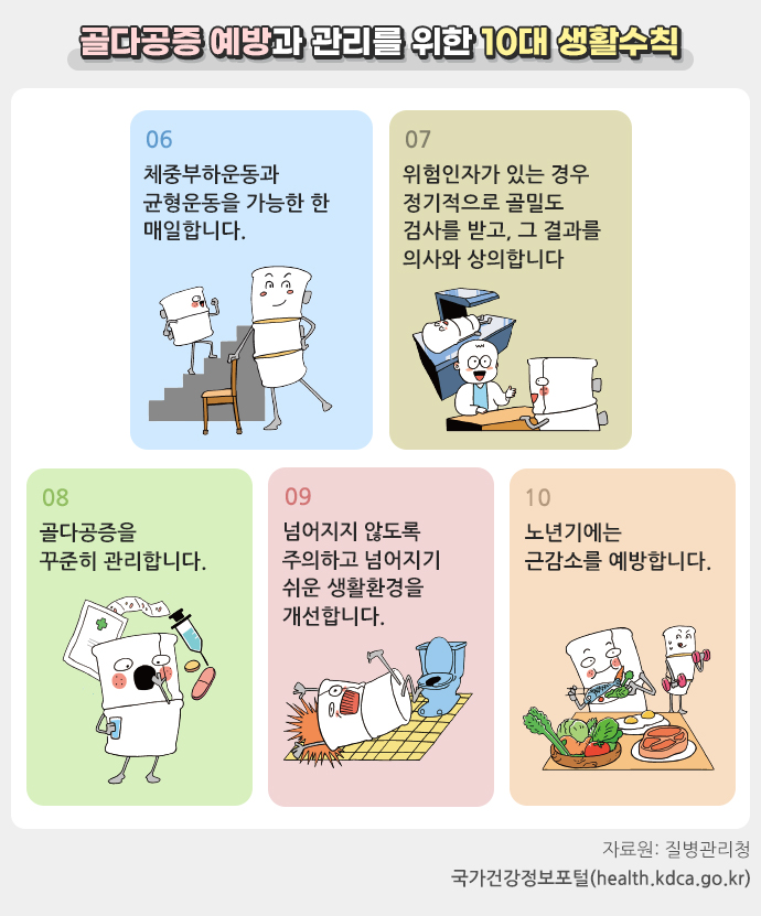 골다공증 예방과 관리를 위한 10대 생활수칙 02